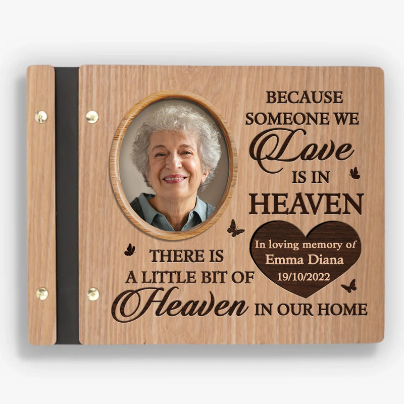Custom Photo Memorial Keepsake - Personalized Wooden Scrapbook