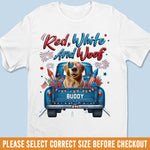 Custom Name Patriotic Dog Gifts for Pet Lovers - Personalized Apparel
