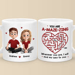 Custom Name Romantic Couple Gifts - Personalized Mugs