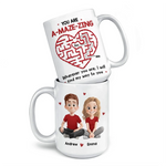 Custom Name Romantic Couple Gifts - Personalized Mugs