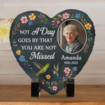 Custom Photo Memorial Garden Decor - Personalized Memorial Stone