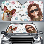 Custom Name Dog Lover Gifts - Personalized Auto Sunshade