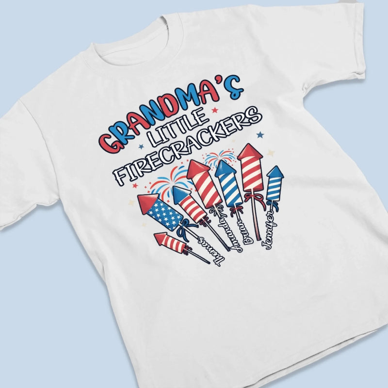 Grandma's Little Firecrackers Fourth of July Gifts - Patriotic Apparel