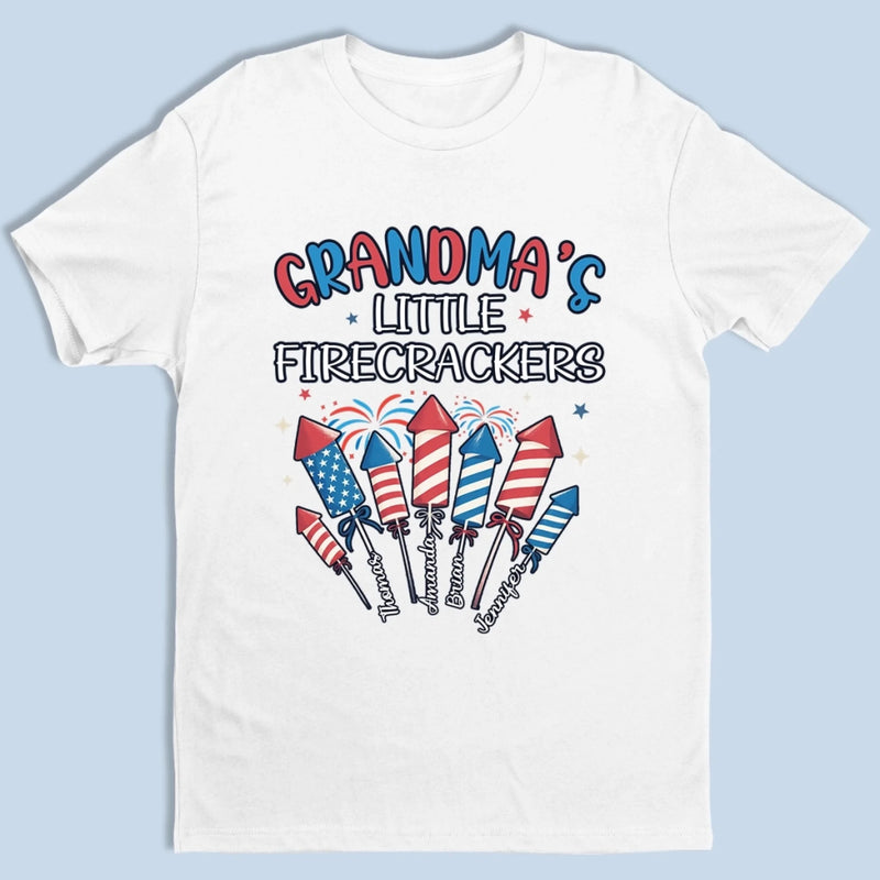 Grandma's Little Firecrackers Fourth of July Gifts - Patriotic Apparel