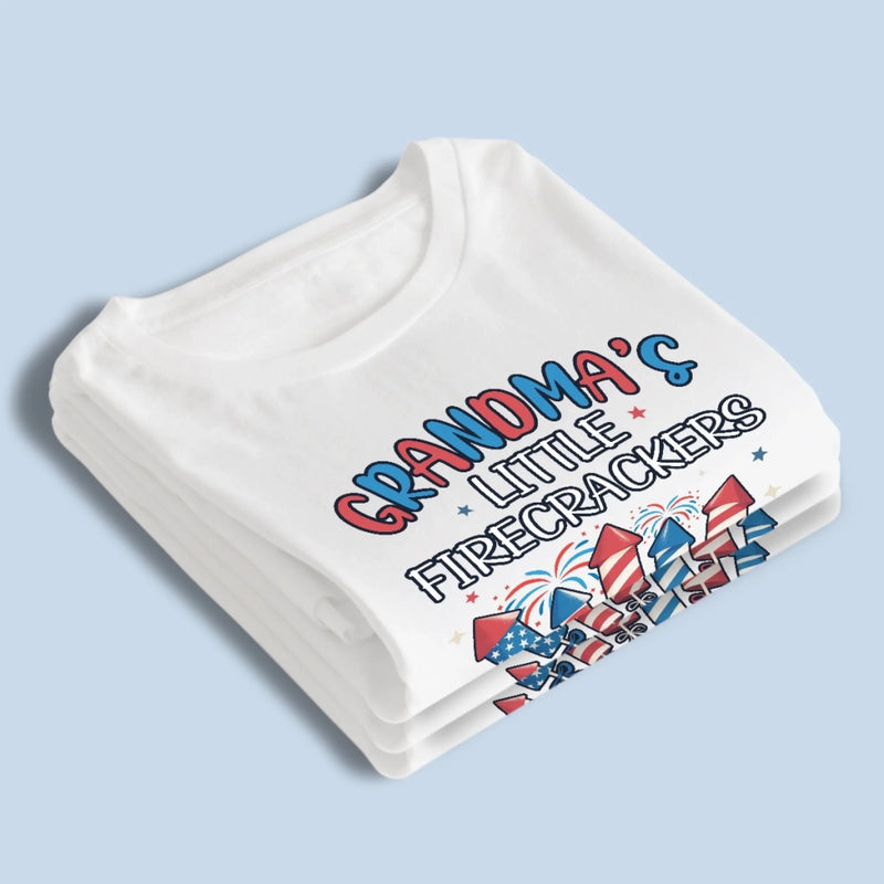 Grandma's Little Firecrackers Fourth of July Gifts - Patriotic Apparel