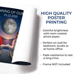 Custom Name Moonlit Couple Gifts - Personalized Poster