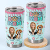 Custom 3D Inflated Effect Printed Tumbler - Personalized Birthday Gifts For Dog Lovers, Dog Dad And Mom - Messy Hair, Furry Hugs