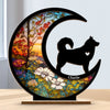 Custom Wood & Acrylic Plaque -  Personalized Pet Memorial Sympathy Gifts For Dogs - Paw Prints On My Heart