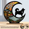 Custom Wood & Acrylic Plaque -  Personalized Pet Memorial Sympathy Gifts For Dogs - Paw Prints On My Heart