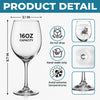 Custom Stemmed Wine Glass - Personalized Retirement Gifts For Women, Men - Retired And Relaxed