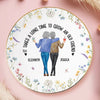 Custom Full-Print Round Jewelry Dish - Personalized Best Friend Birthday Gifts For Women - Time Makes Friendships Golden