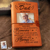 Custom Photo Leather Wrap Journal - Personalized Memorial Sympathy Gifts For Loss Of Mom, Dad - Forever In My Heart
