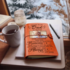Custom Photo Leather Wrap Journal - Personalized Memorial Sympathy Gifts For Loss Of Mom, Dad - Forever In My Heart