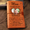 Custom Photo Leather Wrap Journal - Personalized Memorial Sympathy Gifts For Loss Of Mom, Dad - Always Guided By Your Love