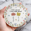 Custom 3D Inflated Effect Printed Full-Print Round Jewelry Dish - Personalized Best Friend Birthday Gifts For Women - Blooms Of A Lasting Bond