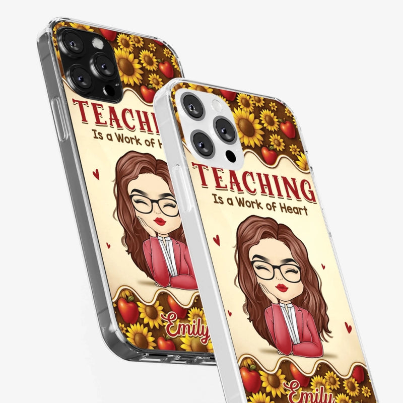 Custom Clear Phone Case - Personalized Birthday Gifts For Teachers - Teachers Make Magic Happen