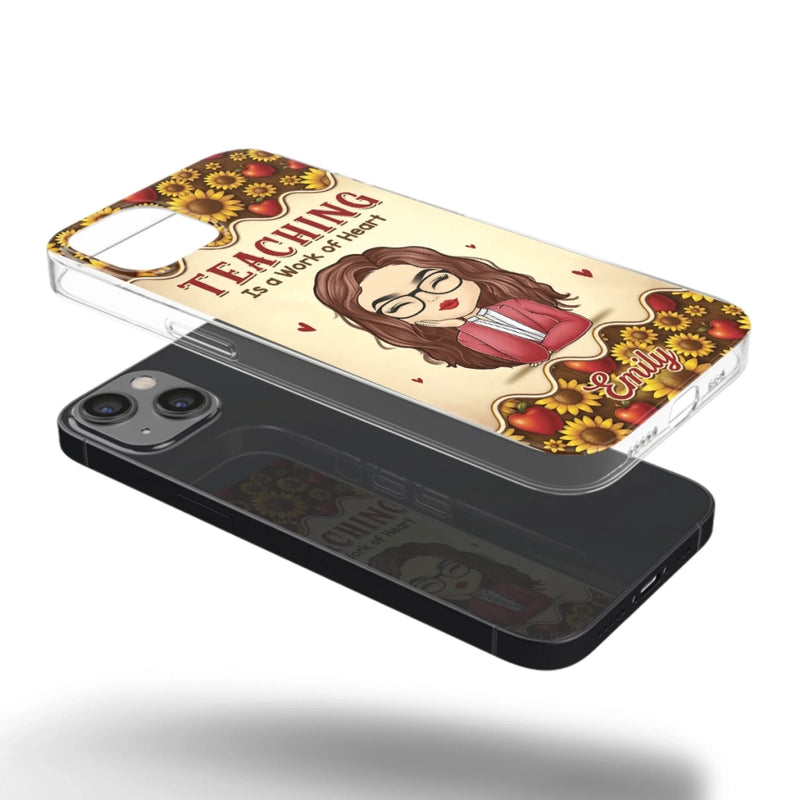 Custom Clear Phone Case - Personalized Birthday Gifts For Teachers - Teachers Make Magic Happen