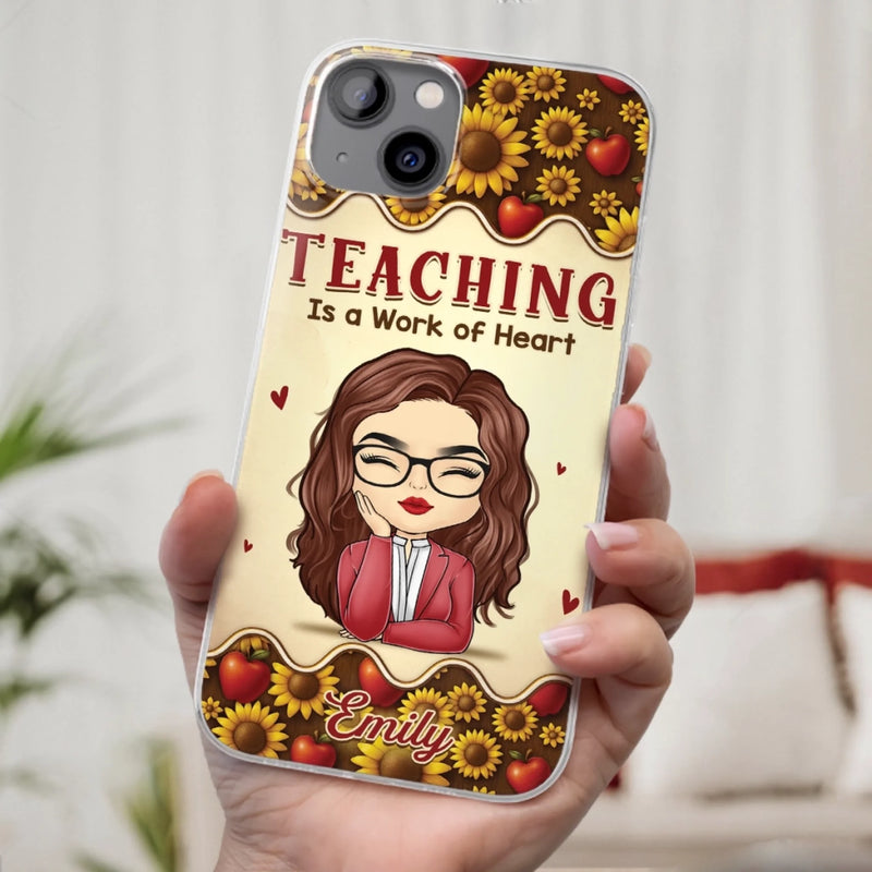 Custom Clear Phone Case - Personalized Birthday Gifts For Teachers - Teachers Make Magic Happen