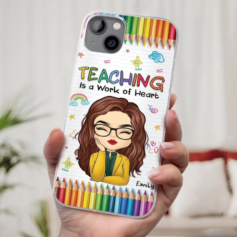 Custom Clear Phone Case - Personalized Birthday Gifts For Teachers - Teachers Grow Dreams