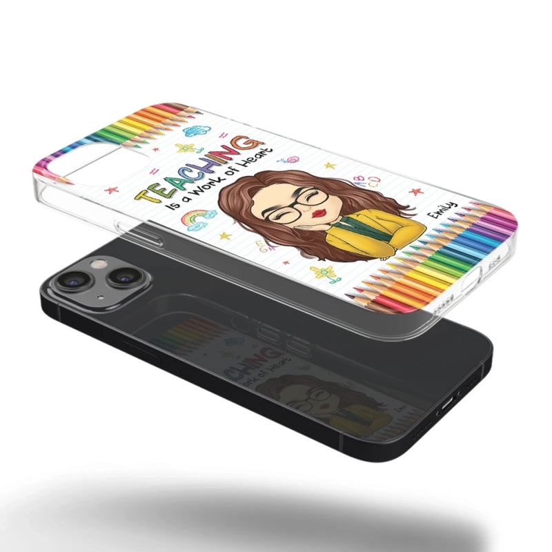 Custom Clear Phone Case - Personalized Birthday Gifts For Teachers - Teachers Grow Dreams