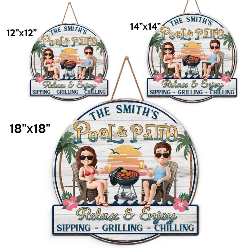 Custom Wood Sign - Personalized Summer Vacation And Travel Gifts For Husband And Wife, Him And Her - Cheers To Summer Days