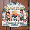 Custom Wood Sign - Personalized Summer Vacation And Travel Gifts For Husband And Wife, Him And Her - Cheers To Summer Days