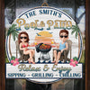 Custom Wood Sign - Personalized Summer Vacation And Travel Gifts For Husband And Wife, Him And Her - Cheers To Summer Days