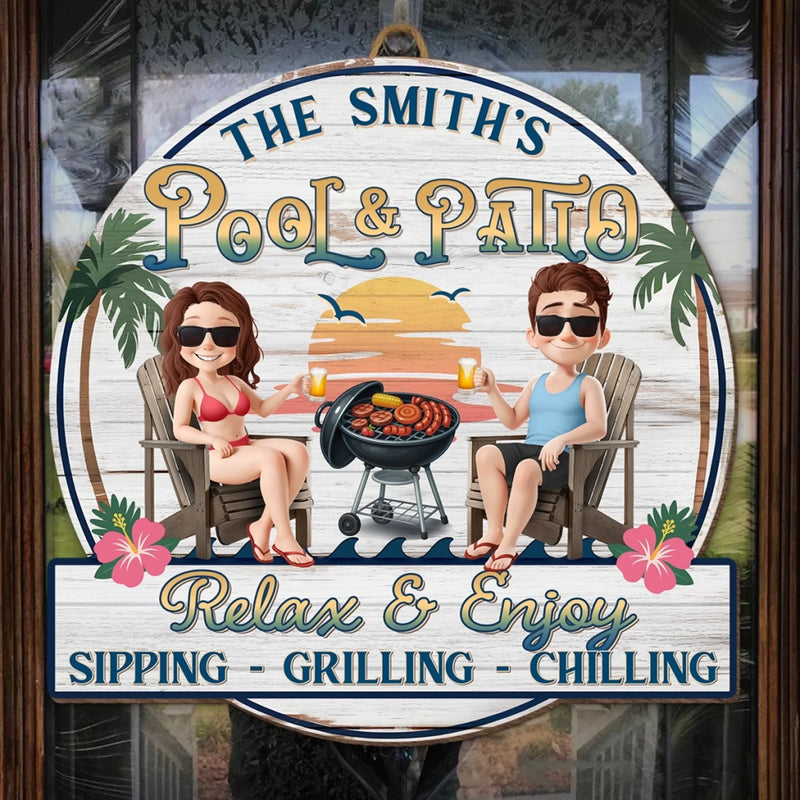 Custom Wood Sign - Personalized Summer Vacation And Travel Gifts For Husband And Wife, Him And Her - Cheers To Summer Days