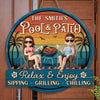 Custom Wood Sign - Personalized Summer Vacation And Travel Gifts For Husband And Wife, Him And Her - Sunshine And Sips