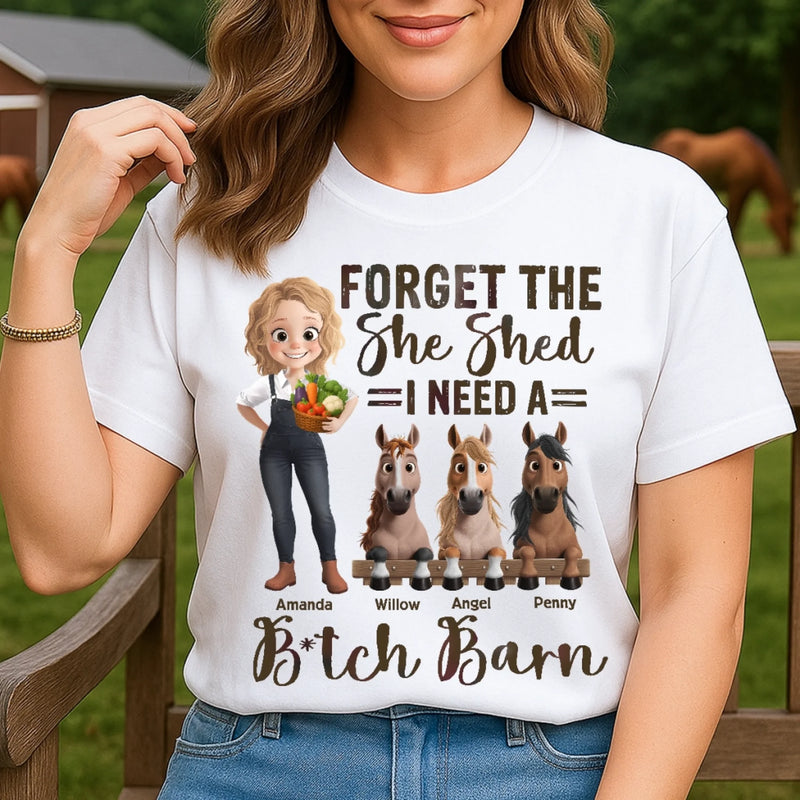 Custom Name Funny Horse Lover Gifts for Women - Personalized Apparel