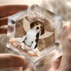 Custom Photo Acrylic Pet Fur Keepsake Box - Personalized Pet Memorial Sympathy Gifts For Dogs, Cats - Always With Me In Loving Memory
