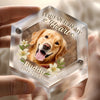 Custom Photo Acrylic Pet Fur Keepsake Box - Personalized Pet Memorial Sympathy Gifts For Dogs, Cats - Forever In My Heart