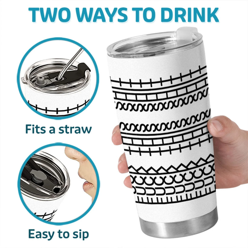 Custom Hidden Message Tumbler - Personalized Funny Gifts For Best Friends, Family, Coworker, Work Bestie - Everyday Rhythm, Endless Energy