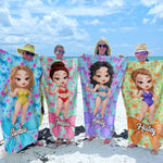 Custom Name Beach Babe Gifts for Women - Personalized Beach Towel