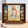 Custom Photo Wood & Acrylic Plaque - Personalized Memorial Sympathy Gifts For Women, Men, All Believers, Jesus Lovers - Peaceful In Paradise