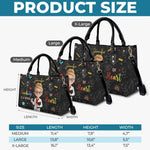 Custom Name Teacher Appreciation Gifts - Personalized Leather Handbag