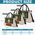Custom Name Teacher Gifts - Personalized Leather Handbag