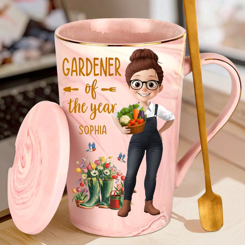 Custom 14oz Marble Mug - Personalized Garden Gifts For Gardeners - Sow Much Love
