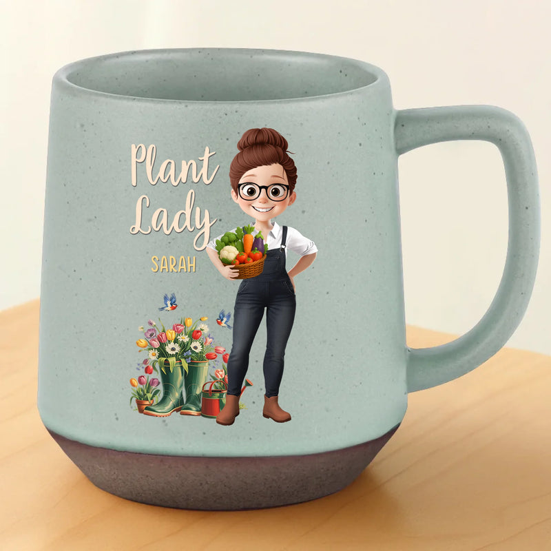 Custom Printed Stoneware 12oz Mug - Personalized  Garden Gifts For Gardeners - Sprout Goals