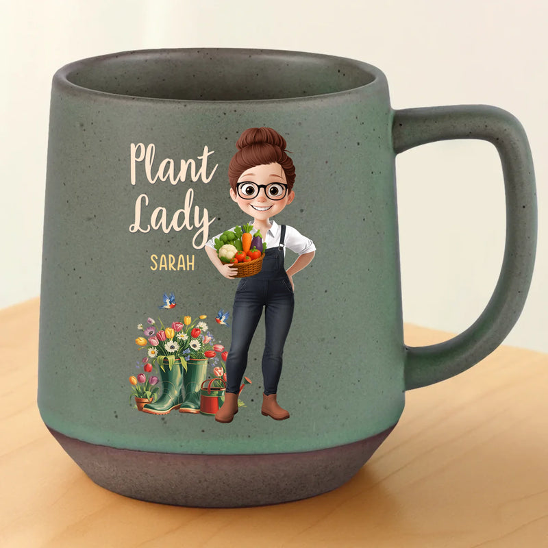 Custom Printed Stoneware 12oz Mug - Personalized  Garden Gifts For Gardeners - Sprout Goals