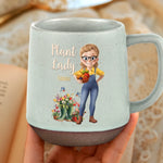 Custom Name Plant Lady Gifts for Gardeners - Personalized Stoneware Mug