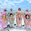 Custom Beach Towel - Personalized Summer Vacation And Travel Gifts For Women - Tropical Vibes All Day