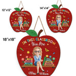 Custom Name Teacher Appreciation Classroom Gifts - Personalized Wood Sign