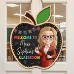 Custom Name Teacher Classroom Decor - Personalized Wood Sign