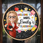 Custom Name Teacher Classroom Decor - Personalized Wood Sign