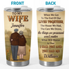 Custom Tumbler - Personalized Anniversary Wedding Gifts For Husband And Wife, Him And Her - Holding On To You