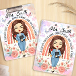 Custom Name Teacher Appreciation Gifts - Personalized Acrylic Clipboard