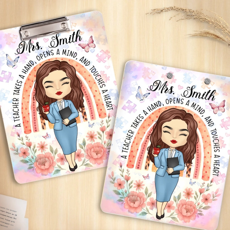 Custom Name Teacher Appreciation Gifts - Personalized Acrylic Clipboard