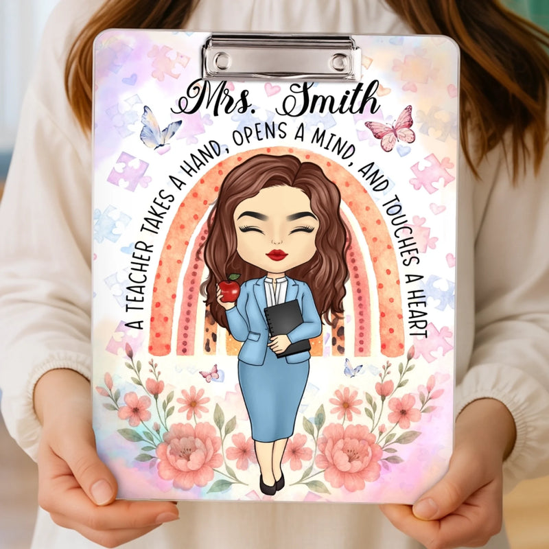 Custom Name Teacher Appreciation Gifts - Personalized Acrylic Clipboard