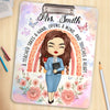 Custom Printed Acrylic Clipboard - Personalized Back To School Gifts For Teachers - Heartfelt Lessons Every Day